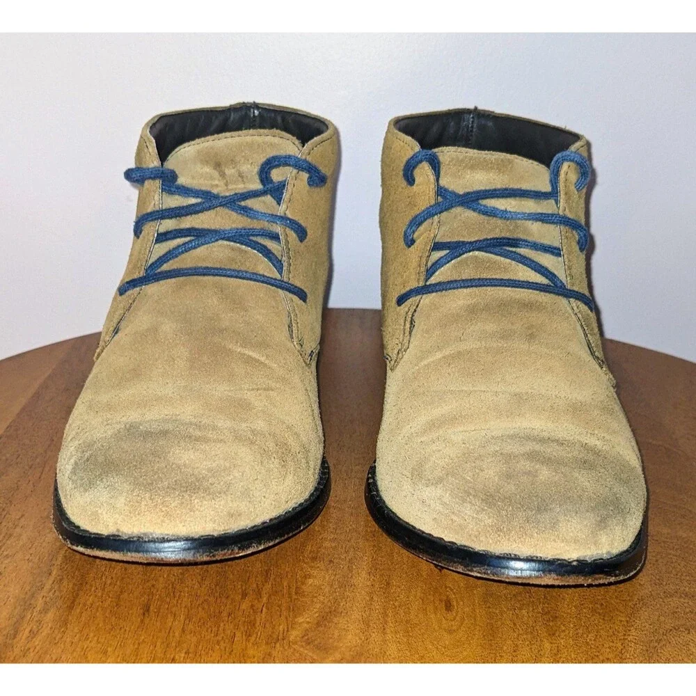 Cole Haan Men's 10M Air Colton Tan Suede Leather Chukka Boots C08570